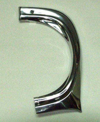 thumbnail image 2 of 1965 Chevy II Nova Headlight Fender Eyebrow Trim Pair – LH & RH, Clear Anodized Aluminum, With Clips (OEM Style) 2 of 3
